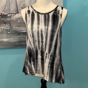 EUC Asymmetrical Tie Dye Tank Top, M